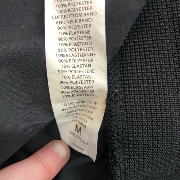 Fabletics Lola black rose top sweatshirt - Picture 11 of 11